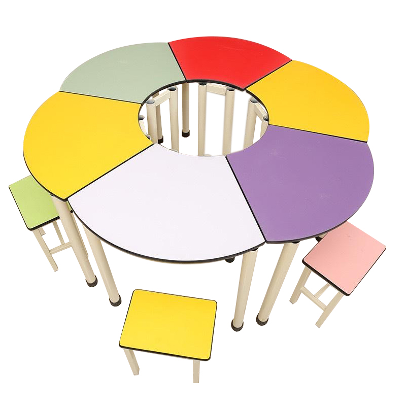 花瓣形团体辅导桌椅