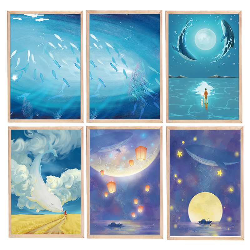 心理风景装饰挂图